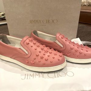Jimmy Choo Grace Slip-On Sneakers Sz 8